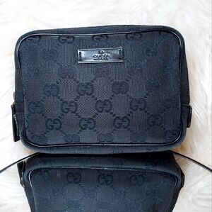 Gucci Vintage Canvas GG Cosmetic Bag With Dustbag